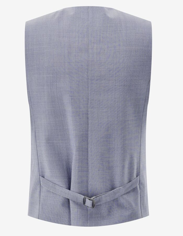 Kostuum gilet in scheerwol met moderne pasvorm