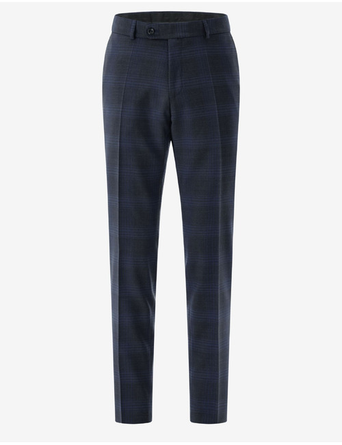 Kostuumbroek in scheerwol met moderne pasvorm