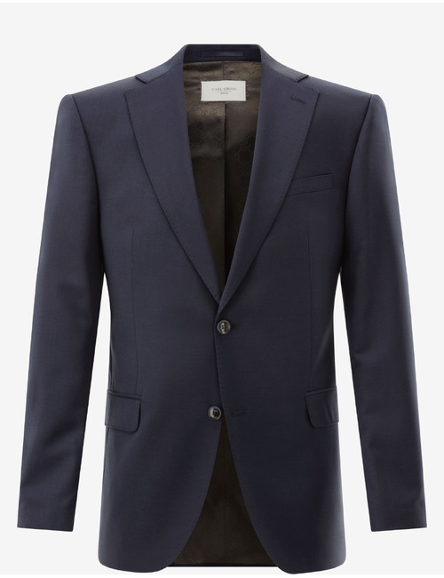 Kostuumvest in scheerwol met moderne pasvorm