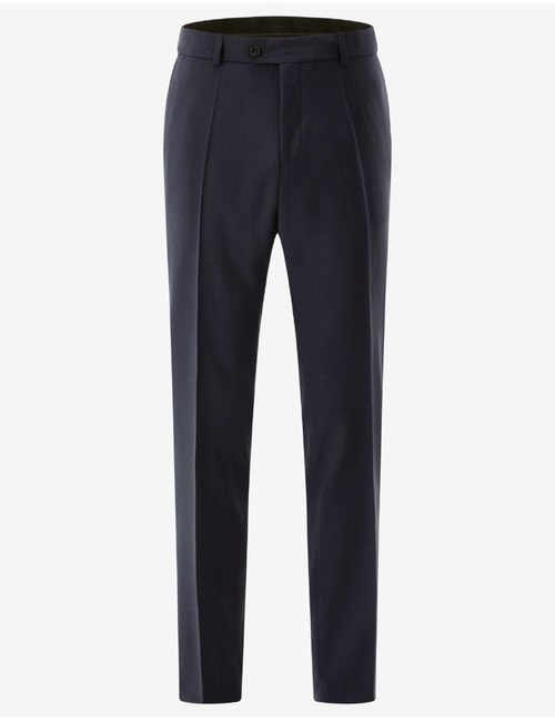 Kostuumbroek in scheerwol met moderne pasvorm