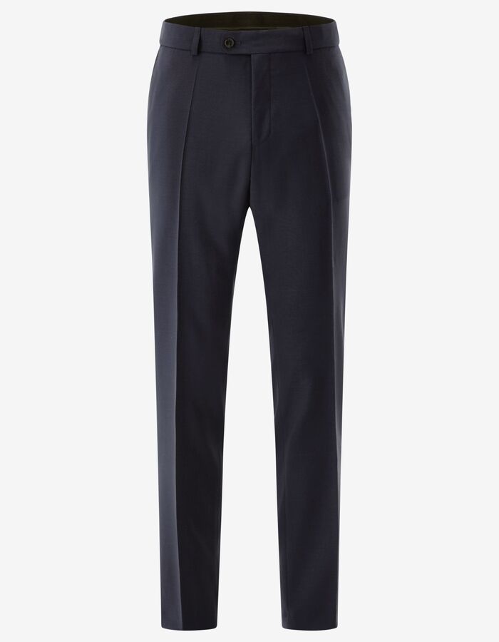 Kostuumbroek in scheerwol met moderne pasvorm