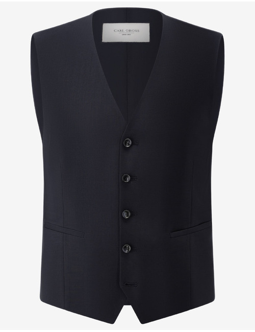 Kostuumgilet in scheerwol met moderne pasvorm