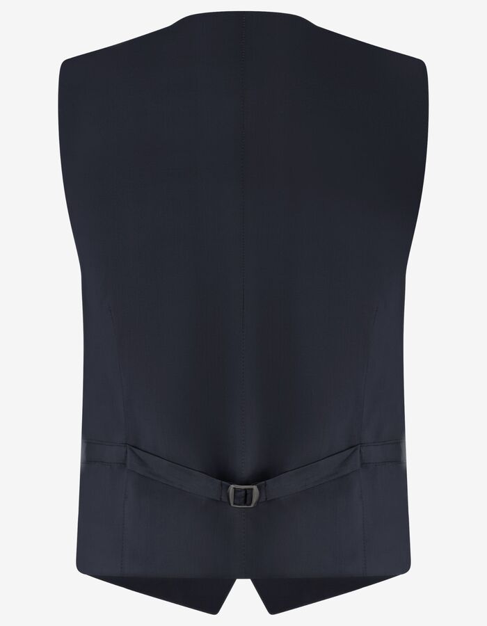 Kostuumgilet in scheerwol met moderne pasvorm