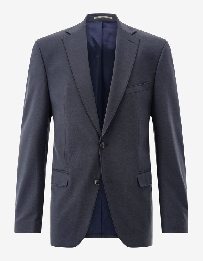 Klassieke blazer in scheerwol met moderne pasvorm