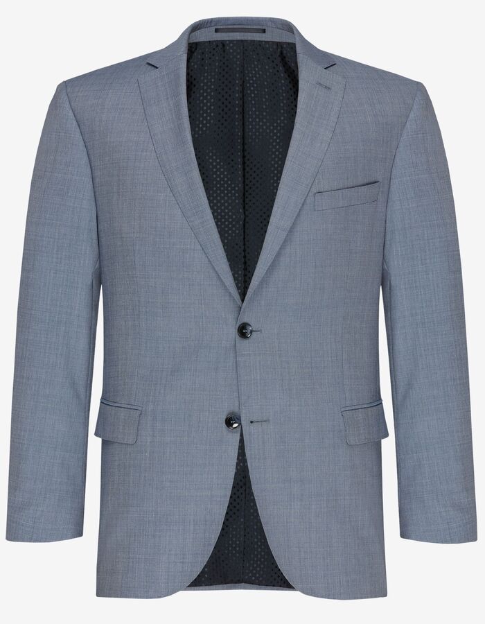 Klassieke blazer in scheerwol met moderne pasvorm