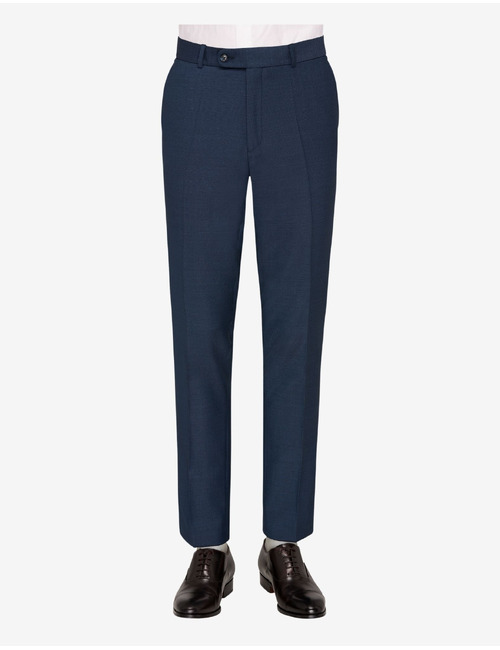 Kostuumbroek in scheerwol met moderne pasvorm