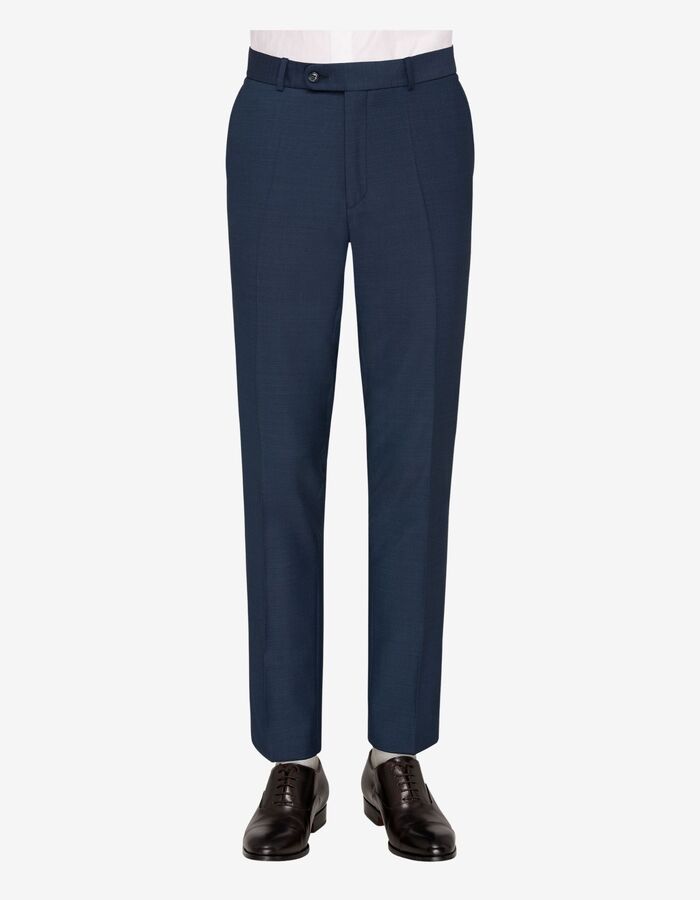 Kostuumbroek in scheerwol met moderne pasvorm