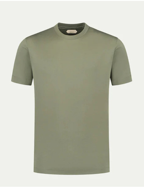 T-shirt in Egyptisch katoen groen