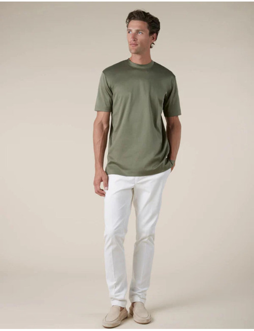 T-shirt in Egyptisch katoen groen