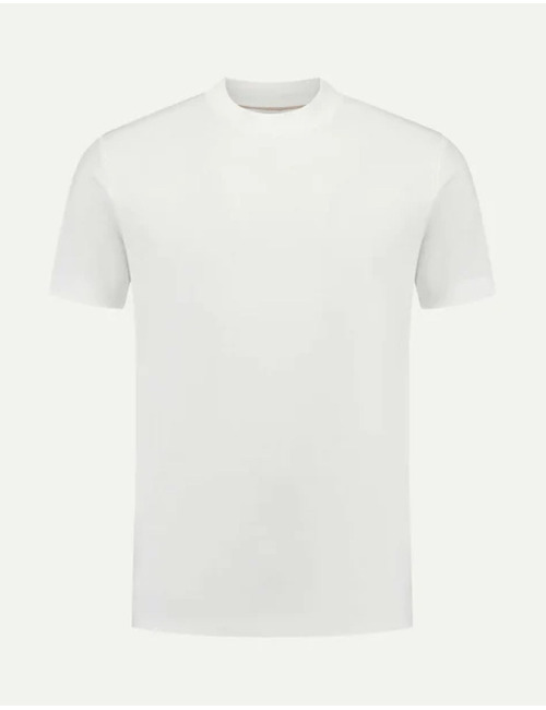 T-shirt in Egyptisch katoen wit