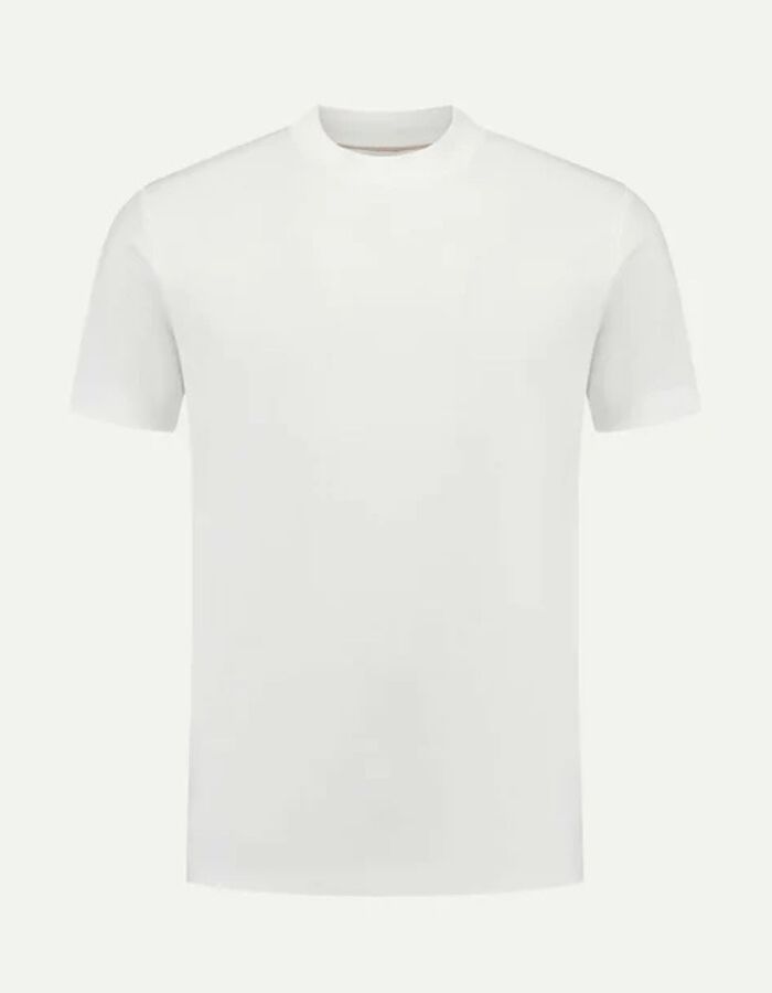 T-shirt in Egyptisch katoen wit