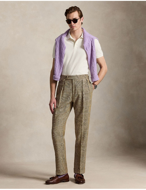 Stretch mesh polo met korte mouwen