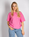 FQZIPREA - Roze T-shirt met bloemenprint en losse pasvorm