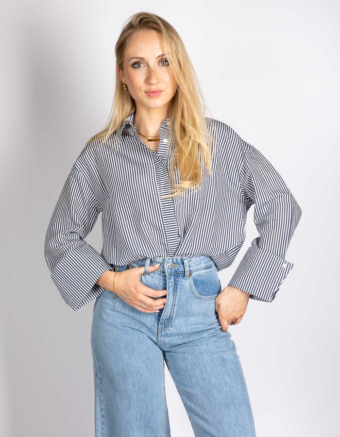 Rinascimento lange mouw bloes blauw