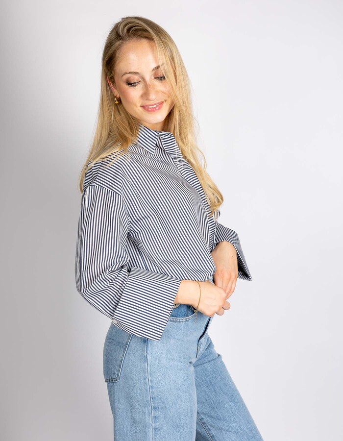 Rinascimento lange mouw bloes blauw