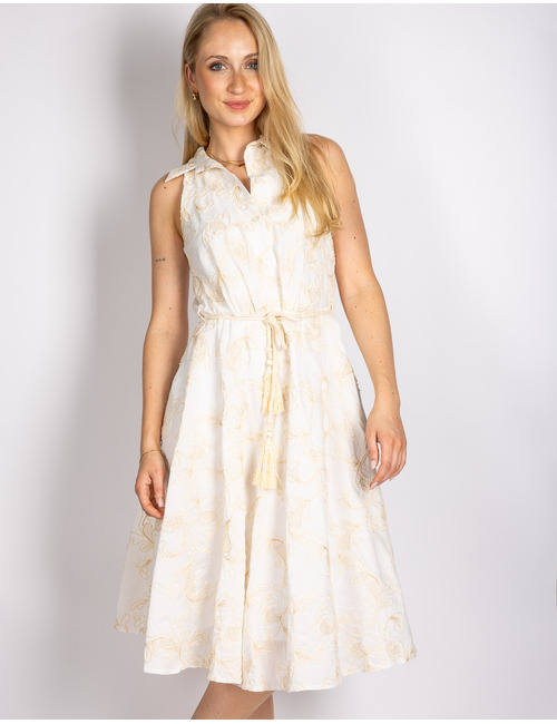 Rinascimento midi kleed wit