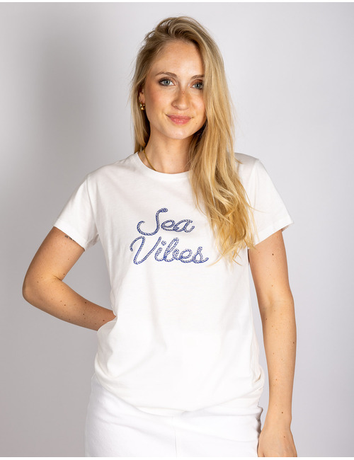 Rinascimento t-shirt korte mouw wit