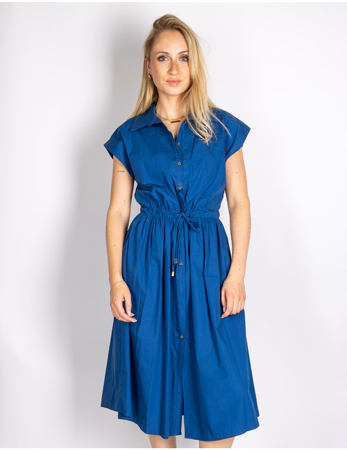 Rinascimento midi kleed blauw