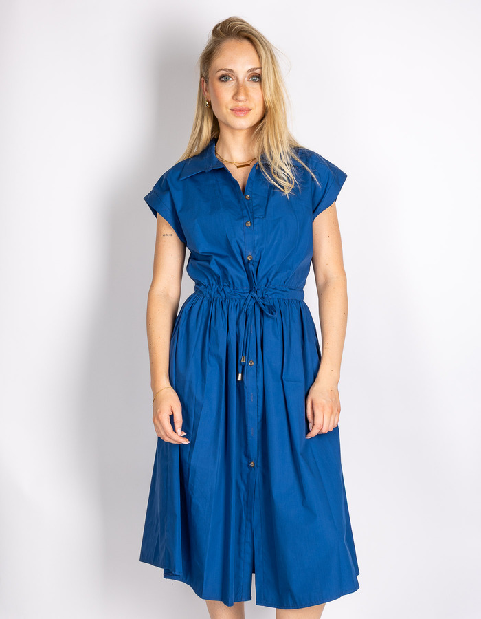 Rinascimento midi kleed blauw