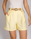 MATHA - Gele bermuda met comfortabele pasvorm