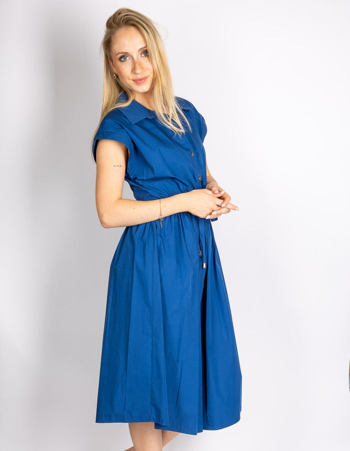 Rinascimento midi kleed blauw