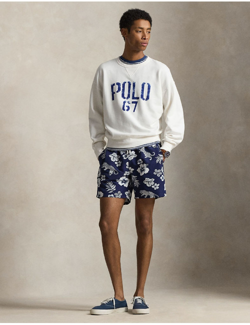 Witte vintage fit sweatshirt met grafische print