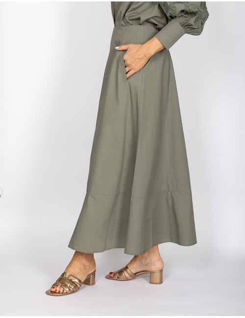 Due Amanti midi rok kaki