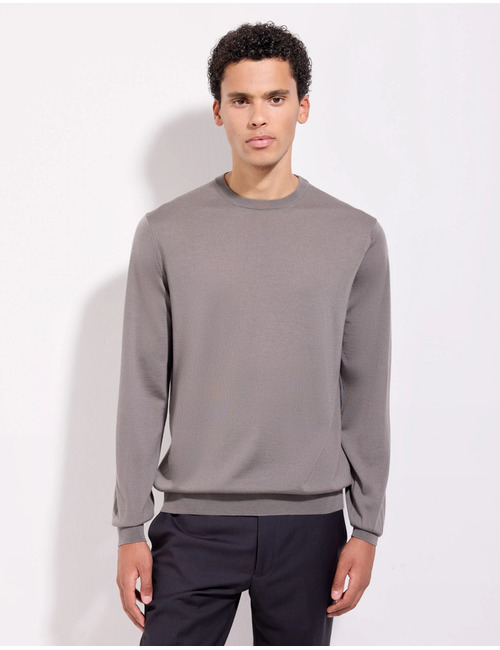 The Royal Merino Sweater Superfine 120’s Taupe