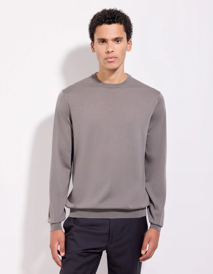 The Royal Merino Sweater Superfine 120’s Taupe