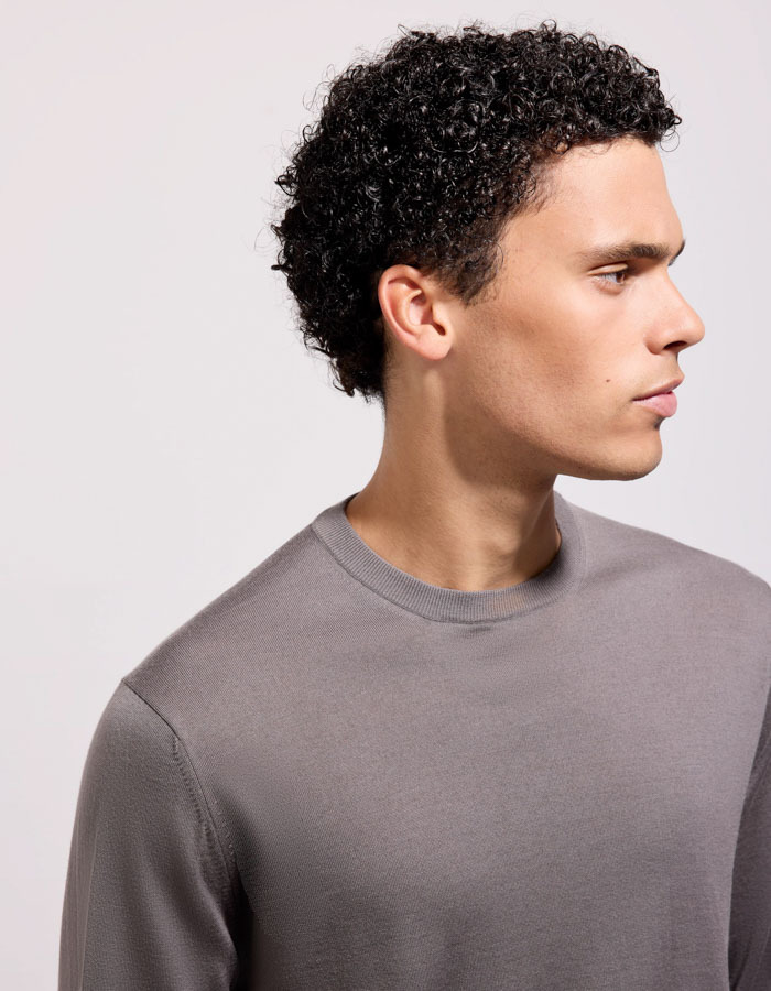 The Royal Merino Sweater Superfine 120’s Taupe