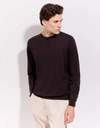 The Royal Merino Sweater Superfine 120’s Dark Brown