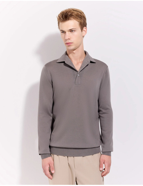 The Royal Merino Polo Sweater Superfine 120’s