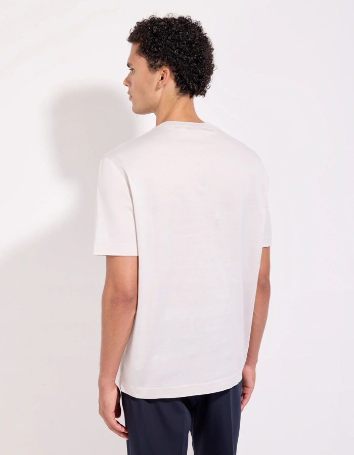 The Supima Jersey T-Shirt Mercerized Super Light Ivory