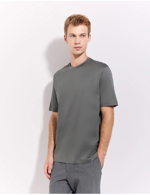 The Supima Jersey T-Shirt Mercerized Super Light Military Green