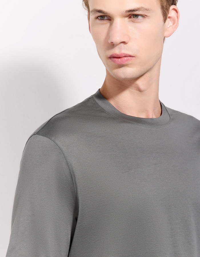 The Supima Jersey T-Shirt Mercerized Super Light Military Green