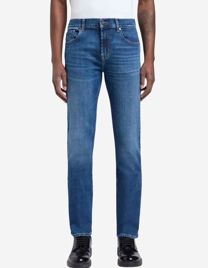 SLIMMY SIGNAL Slim jeans met luxe performance stretch en 5-pocket design