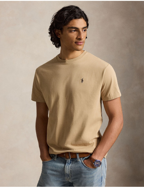 CUSTOM SLIM FIT T-shirt met ronde hals en korte mouwen