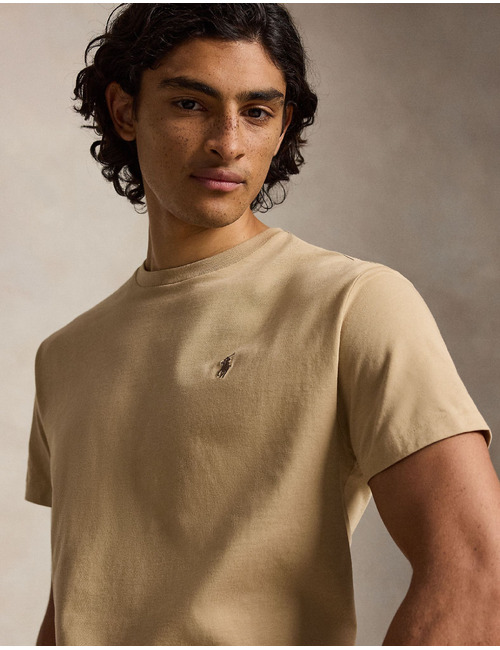 CUSTOM SLIM FIT T-shirt met ronde hals en korte mouwen