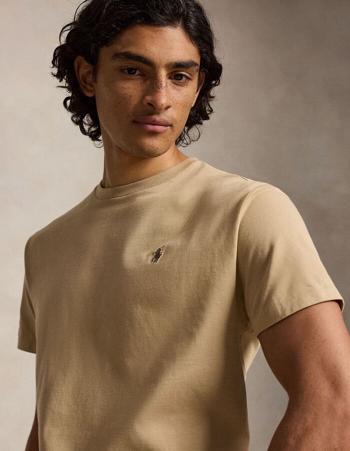 CUSTOM SLIM FIT T-shirt met ronde hals en korte mouwen
