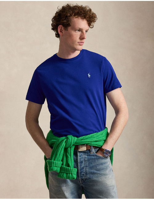 CUSTOM SLIM FIT T-shirt met ronde hals en korte mouwen