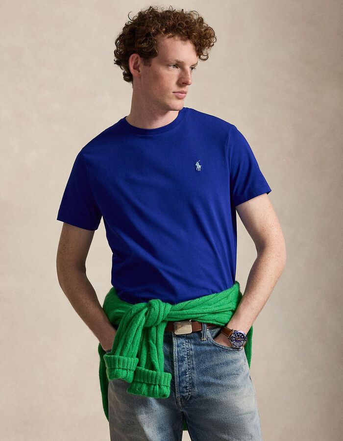 CUSTOM SLIM FIT T-shirt met ronde hals en korte mouwen