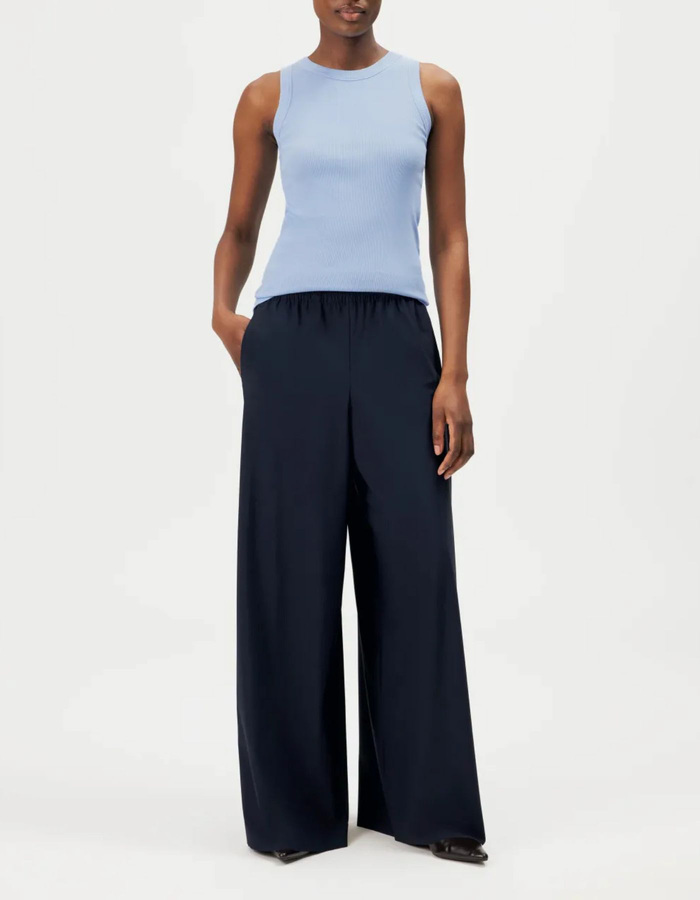 CEILING - Wijde jersey broek met elastische tailleband