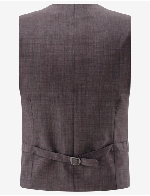CG Philipp slim fit kostuumgilet met sjaalkraag – bordeaux
