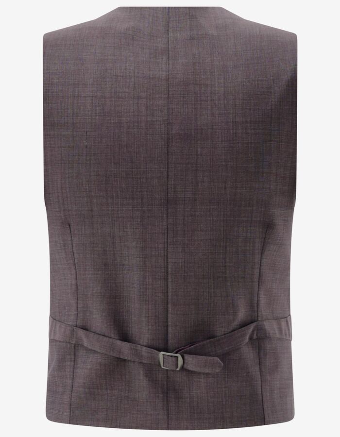 CG Philipp slim fit kostuumgilet met sjaalkraag – bordeaux