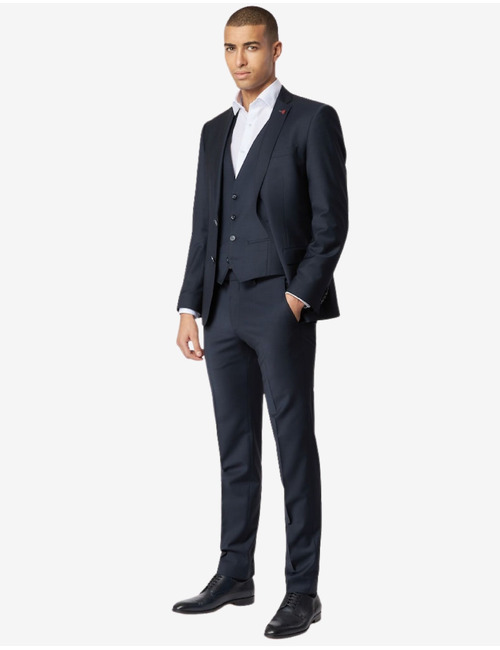 Slim fit kostuumbroek 5038 - Virgin Wool - Dark Blue