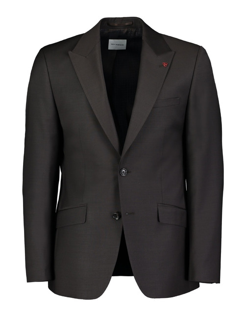Slim Fit Kostuumvest 5038 a201 wolmix donkerbruin