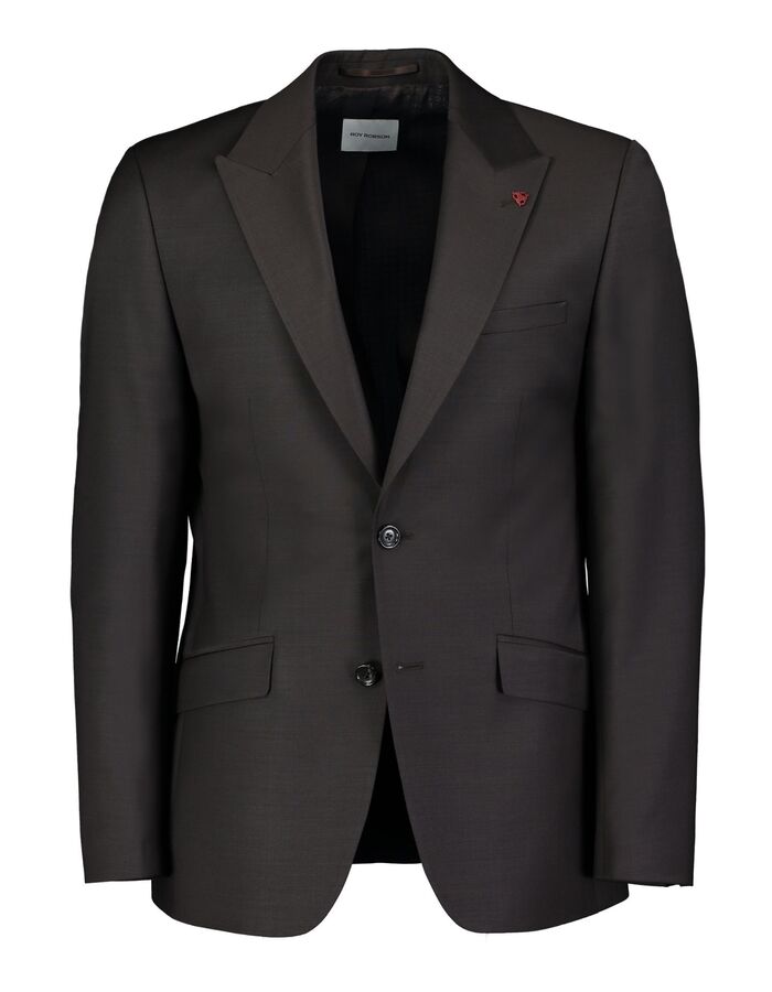 Slim Fit Kostuumvest 5038 a201 wolmix donkerbruin