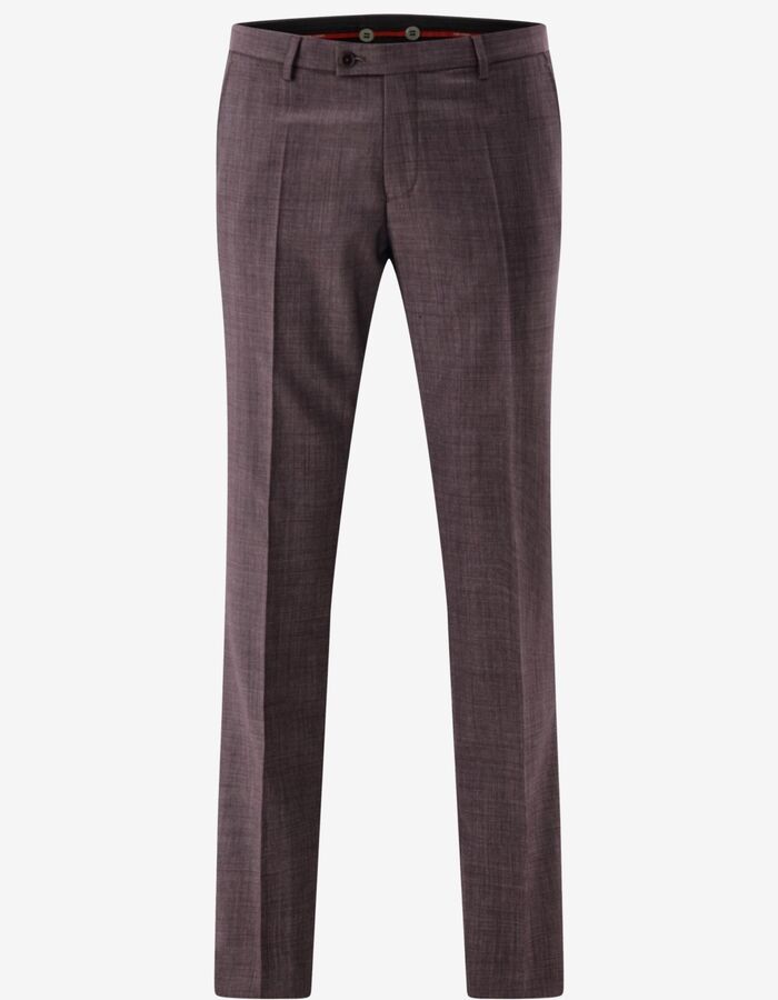 CG Pascal slim fit kostuumbroek flatfront – bordeaux