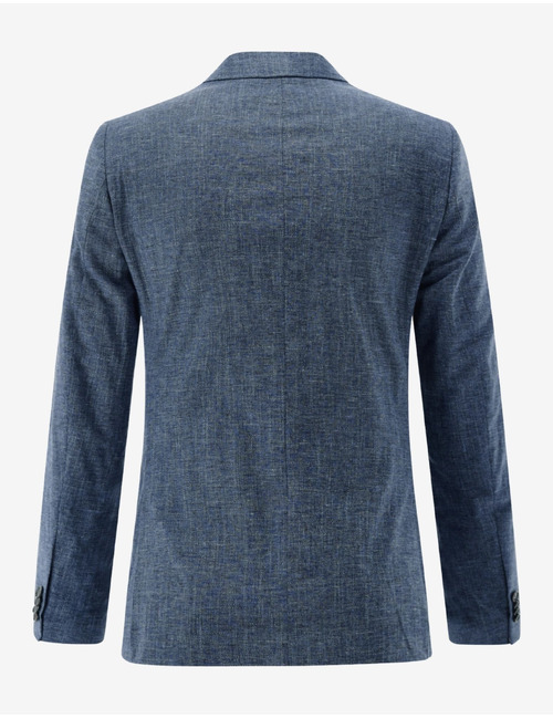 CG Paul slim fit kostuumvest met stretch – blauw