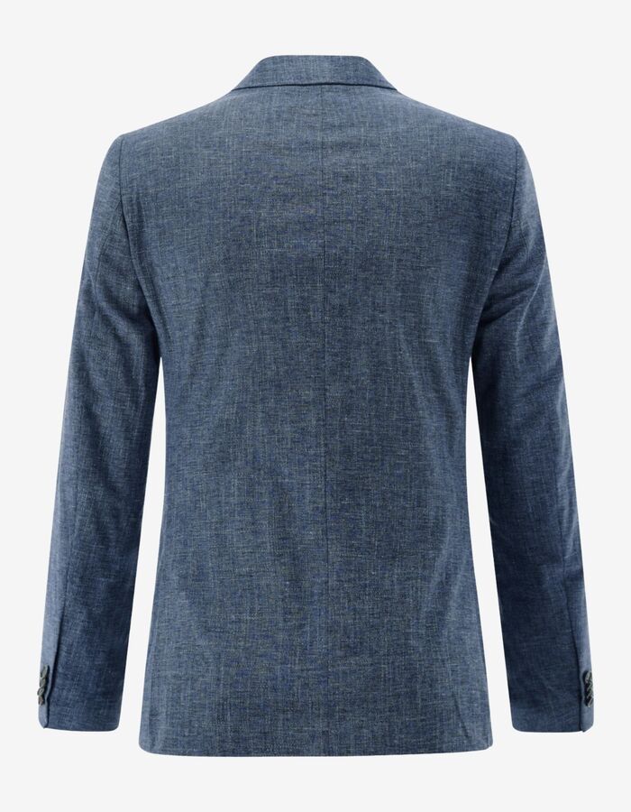 CG Paul slim fit kostuumvest met stretch – blauw